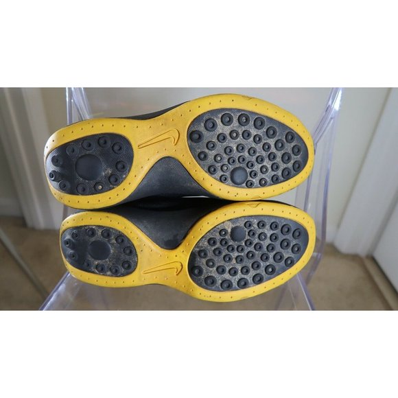 RARE Vintage 2000 Nike Basketball Low Black / Yellow (830156 003 00) Sz 9 - Picture 10 of 11